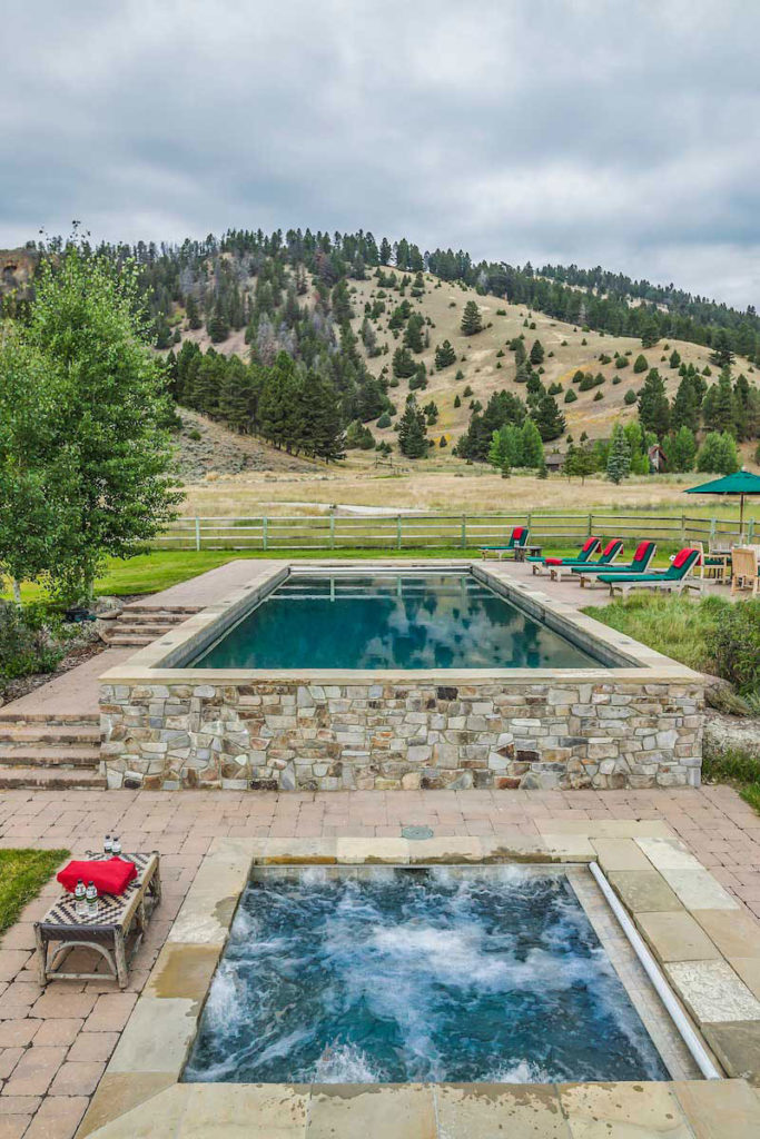 Pool at The Ranch at Rock Creek / Courtesy of The Ranch at Rock Creek Montana luxury ranch