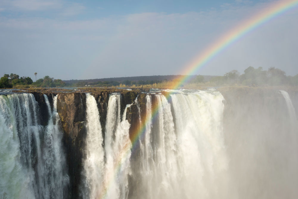 Victoria Falls near Toka Leya / Dana Allen / Courtesy of Wilderness Safaris luxury Zambia safari