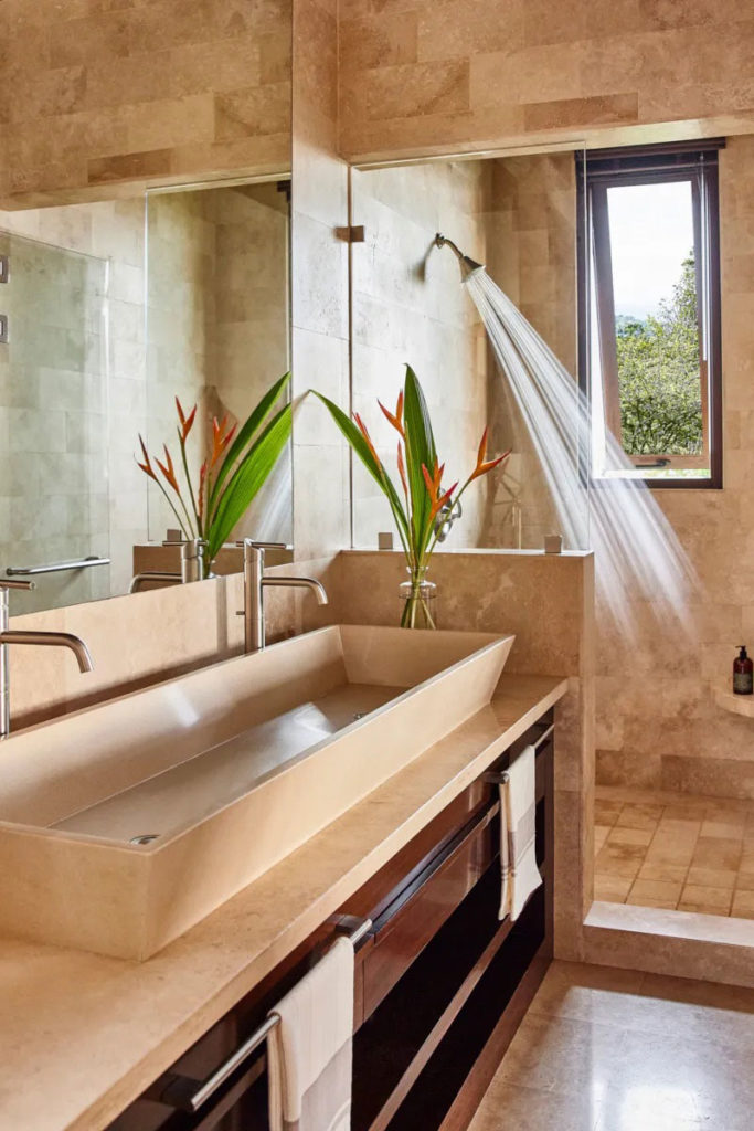 Bath at Hacienda Alta Gracia / Courtesy of Auberge Resorts Costa Rica luxury ecolodge