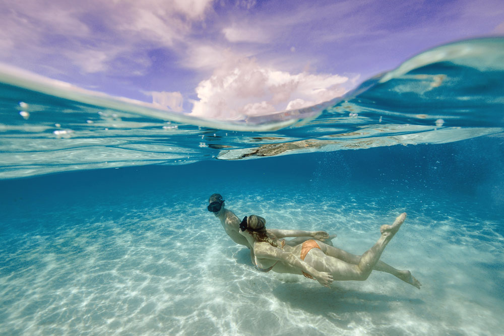 Snorkeling with Terneffe Island Resort / courtesy of Terneffe Island Resort luxury Belize beach resort