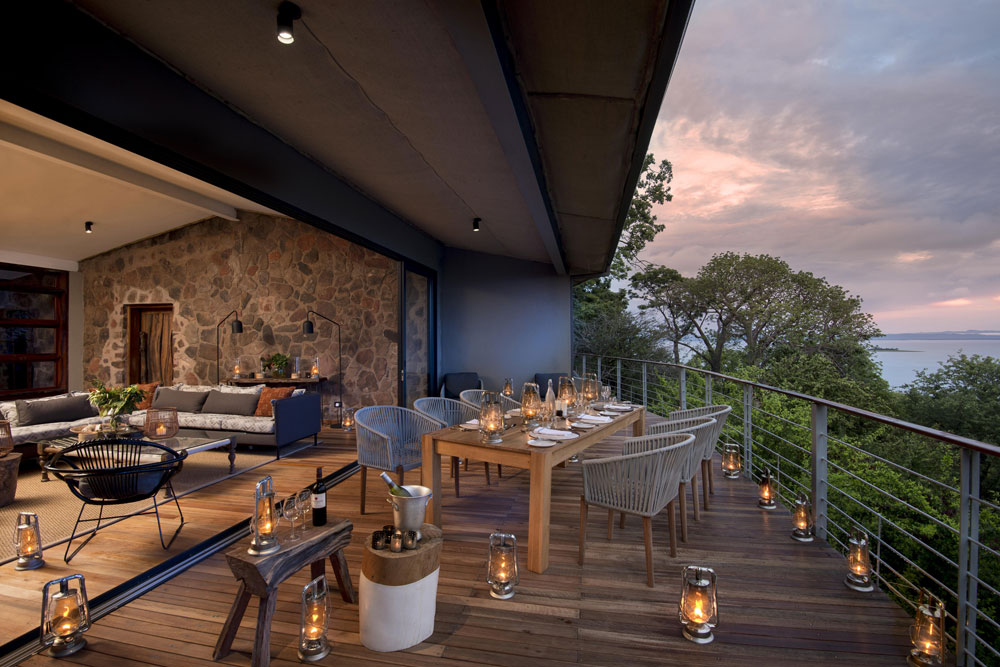 In room dining at Bumi Hills Safari Lodge / Courtesy of African Bush Camps luxury Zimbabwe safari