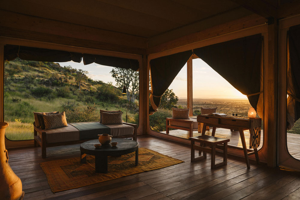 Living area at Habitas Namibia / Courtesy of Habitas luxury Namibia safari