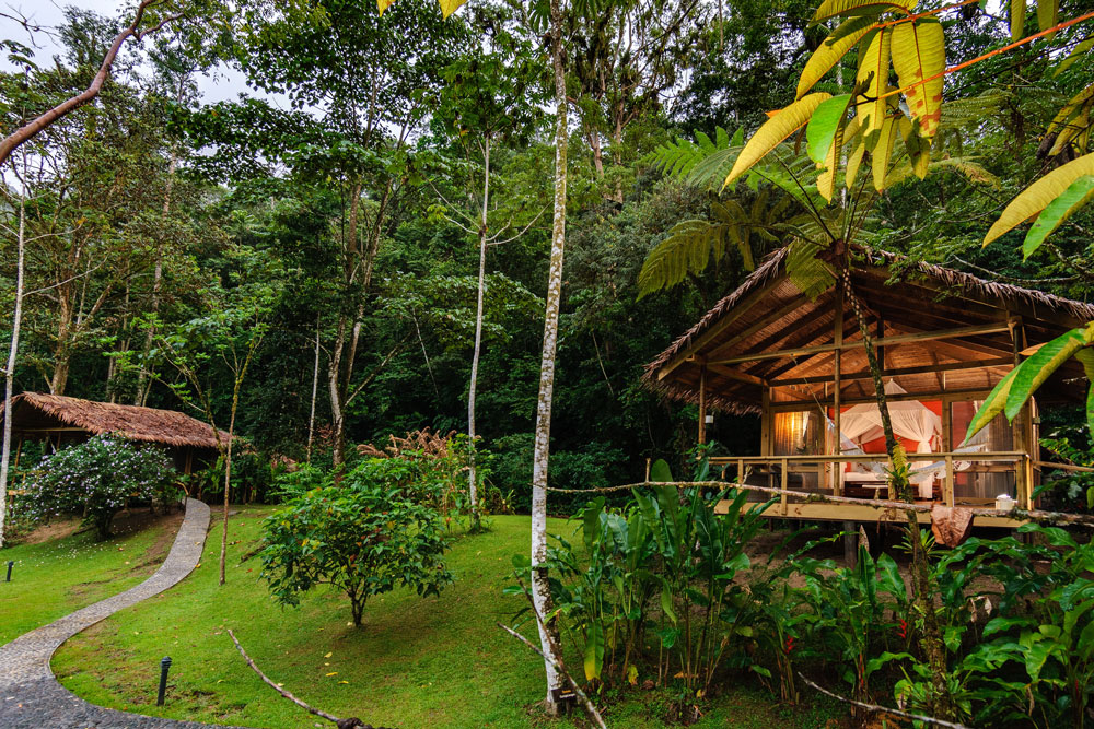 Garden rooms at Pacuare Lodge / Courtesy of Boena Wilderness Lodges luxury Costa Rica