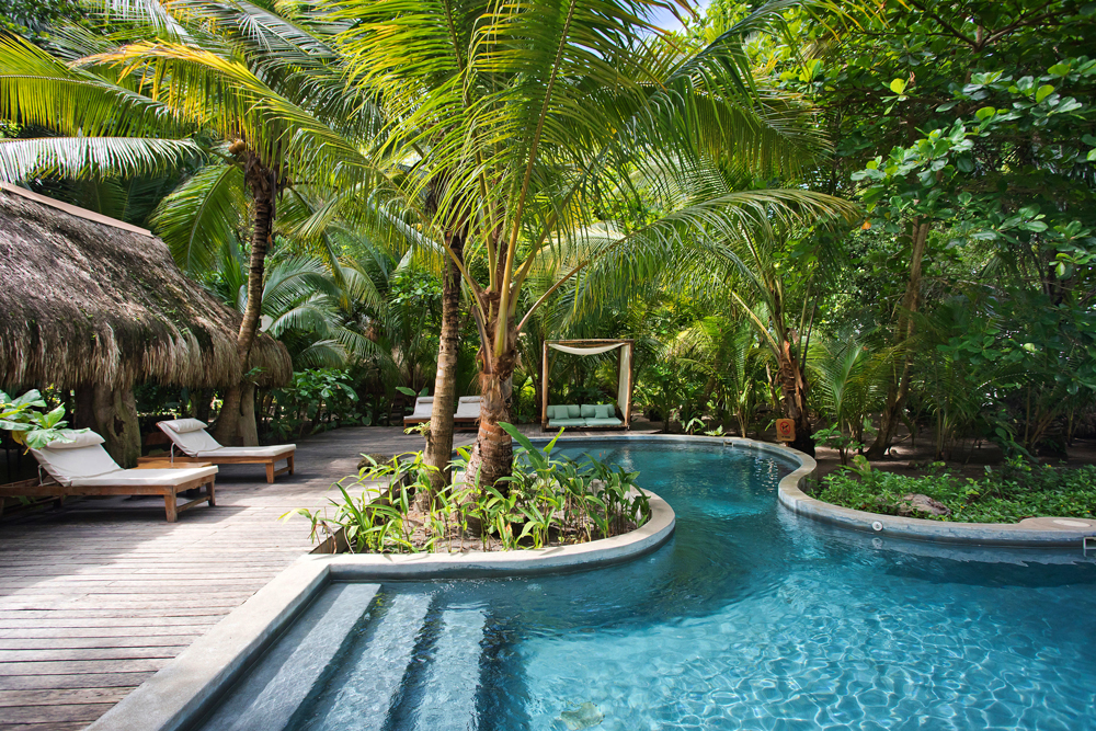 Pool at Isla Palenque / Courtesy of Isla Palenque luxury Panama beach resort