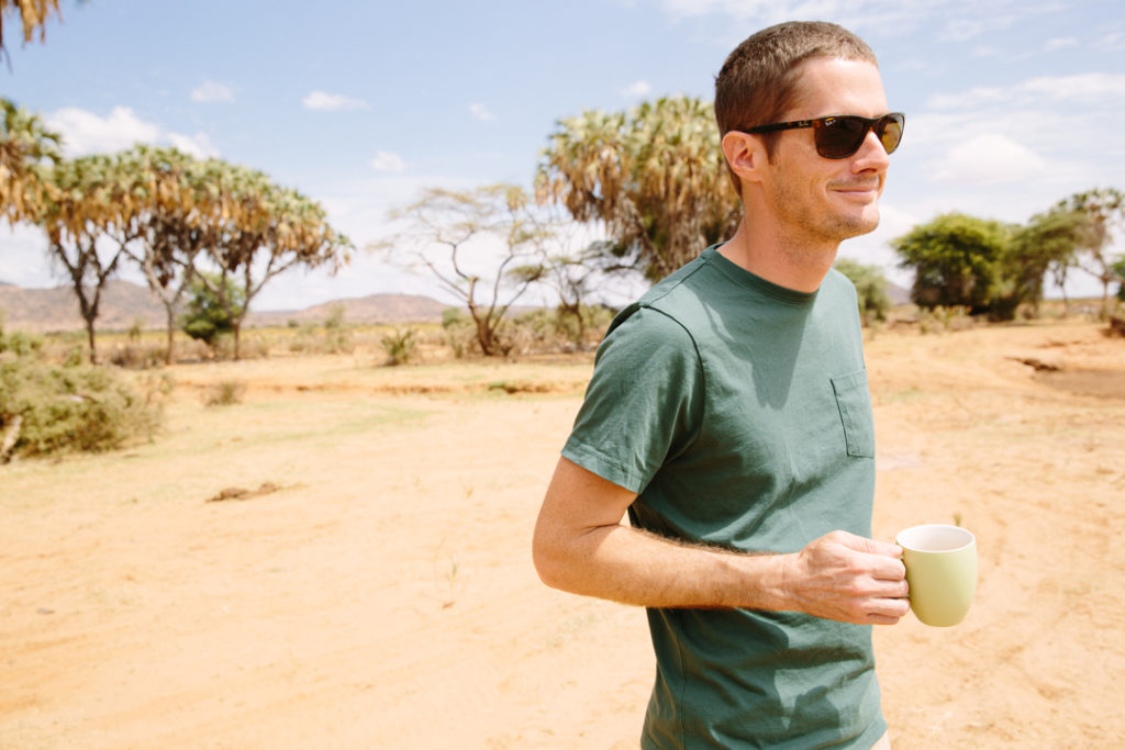 Scott on safari in Kenya / Wynn Myers