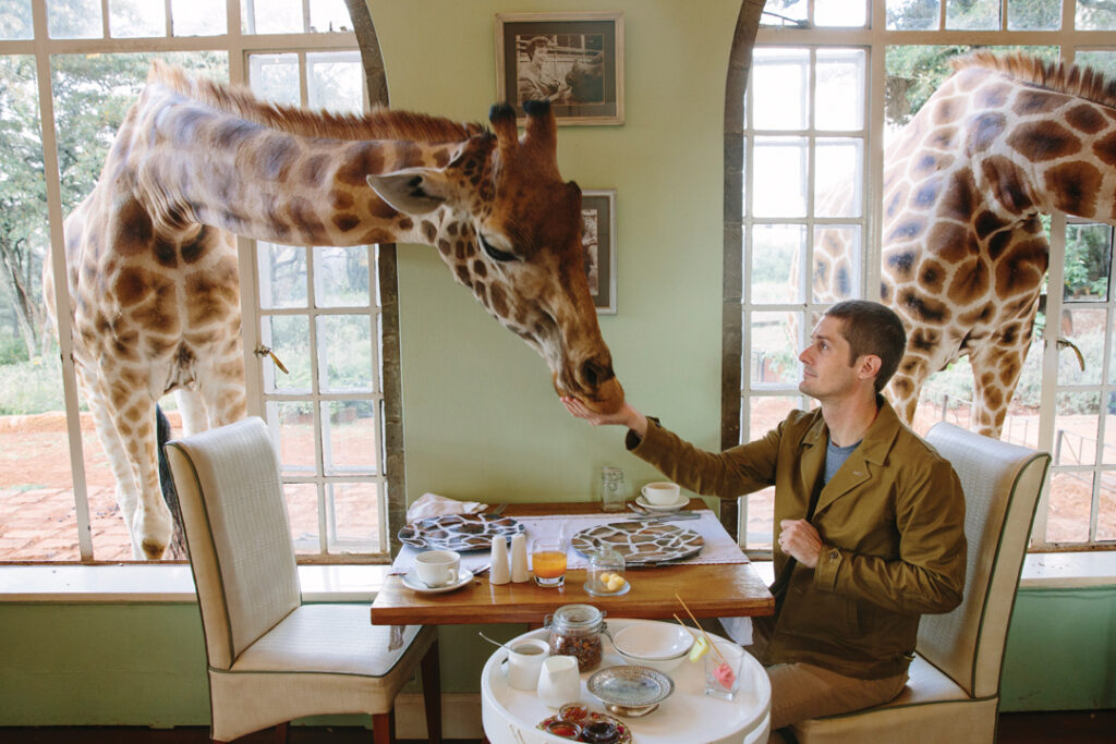 Travel Designer, Scott Dubois at Giraffe Manor / Wynn Myers