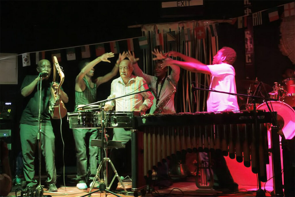 Mulatu Astatke playing at the African Jazz Village / Courtesy of African Jazz Village